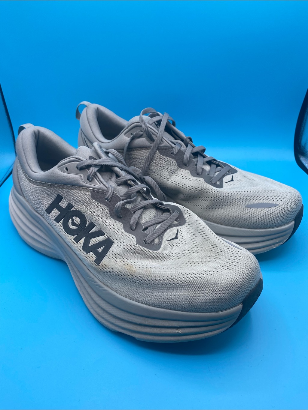 Hoka Bondi 8 Sharkskin/Harbor Mist